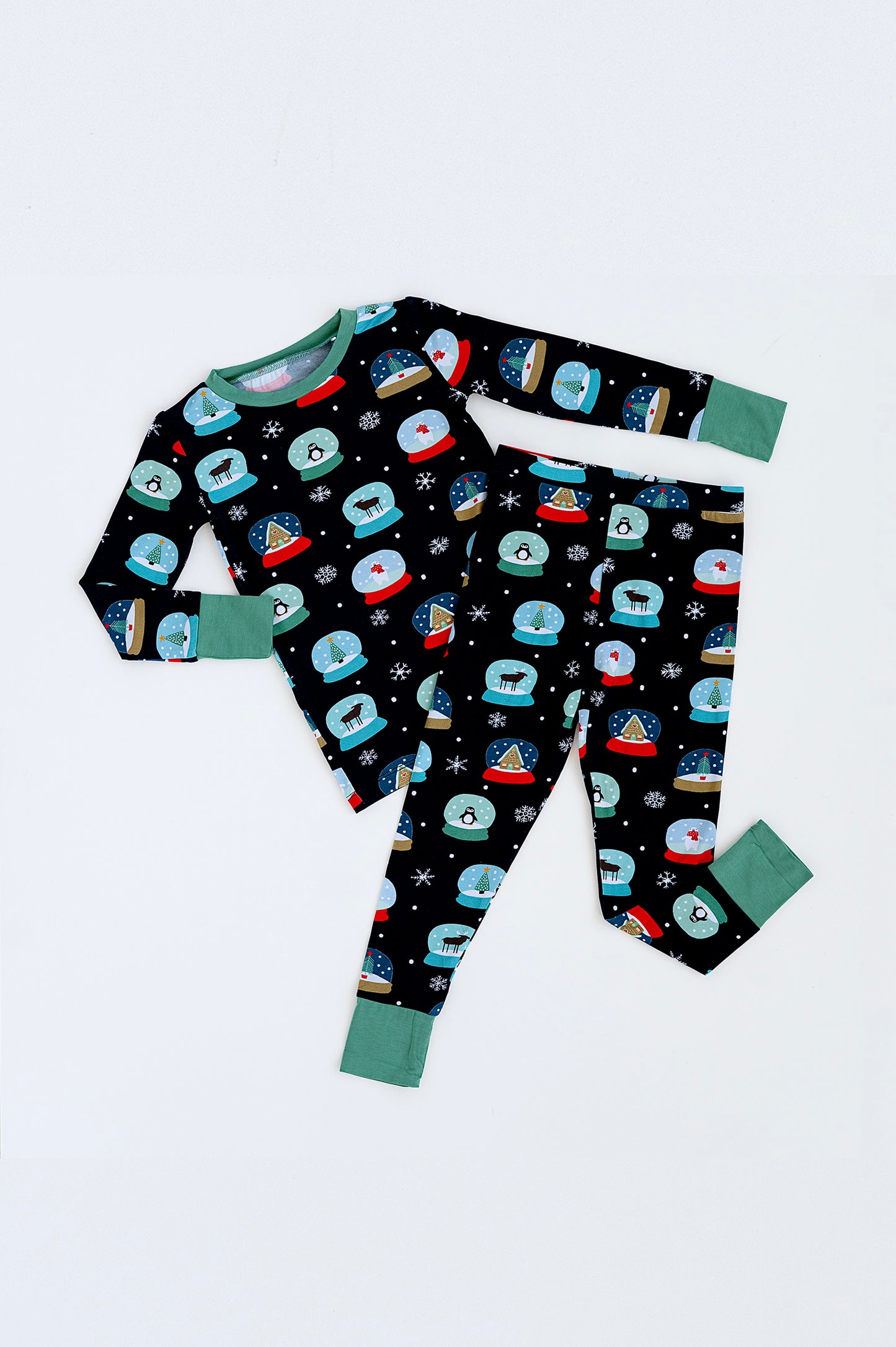 Bamboo Long Sleeve Loungewear - Snow Globes