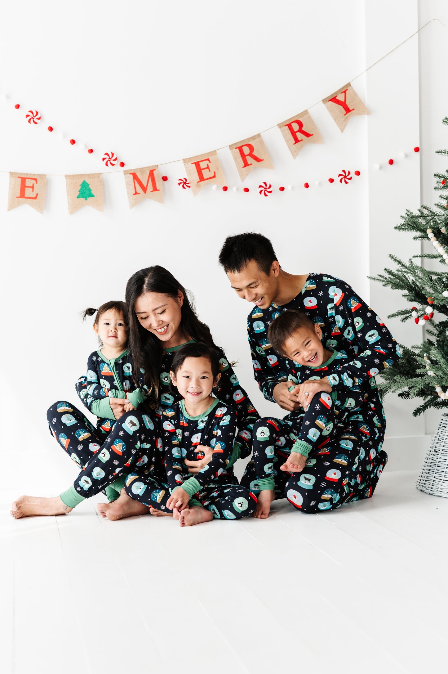 Bamboo Long Sleeve Loungewear - Snow Globes