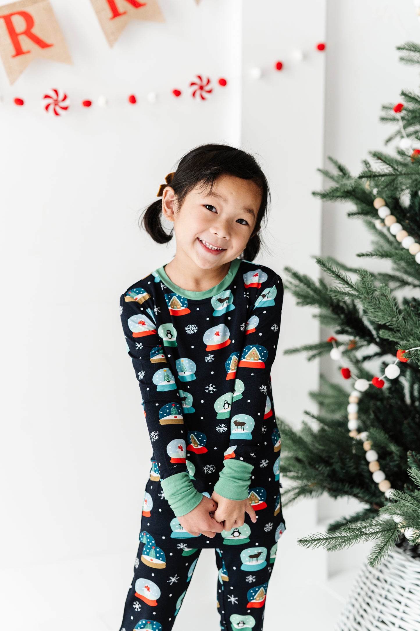 Bamboo Long Sleeve Loungewear - Snow Globes