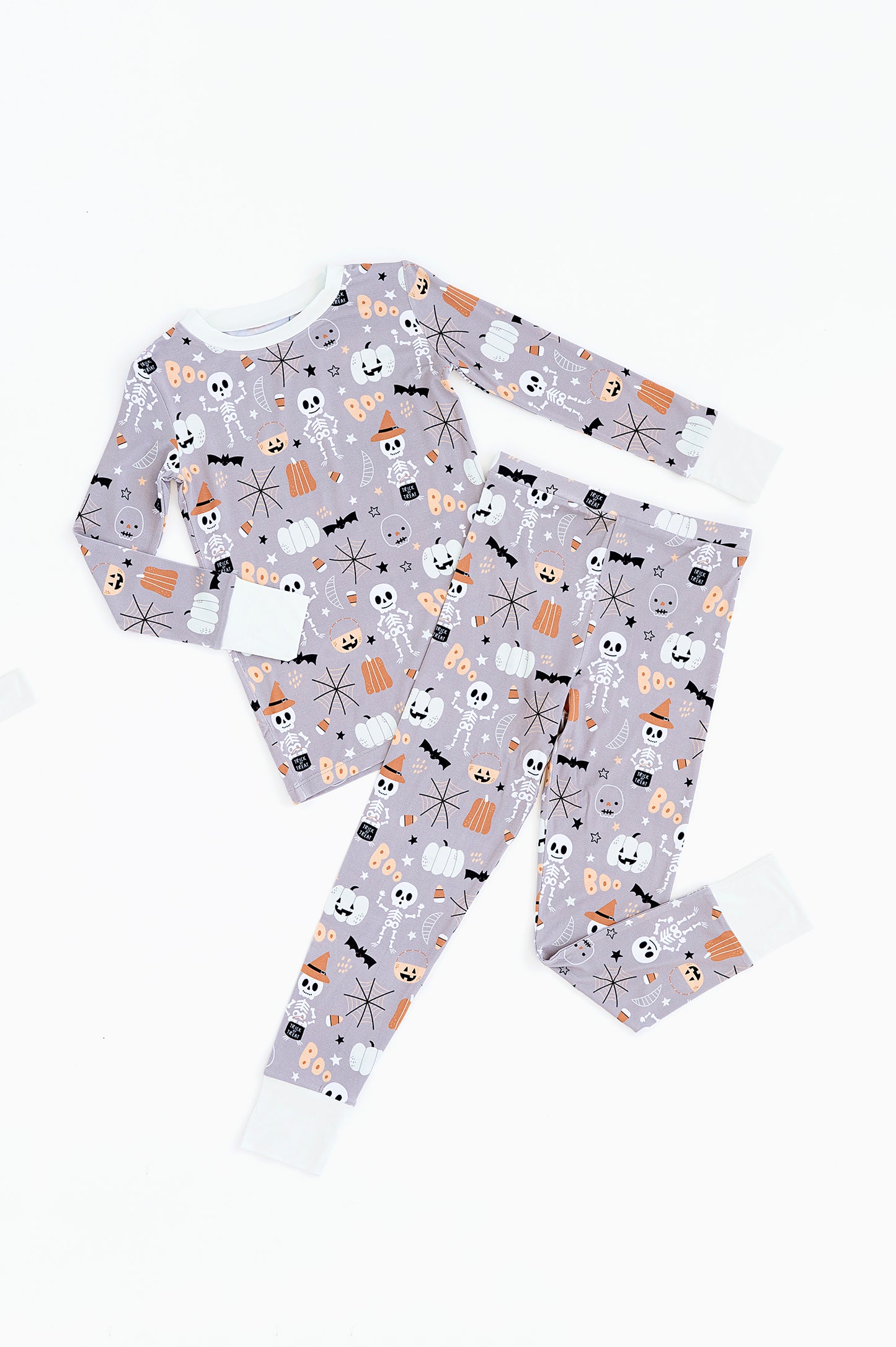 Bamboo Long Sleeve Loungewear - Neutral Halloween