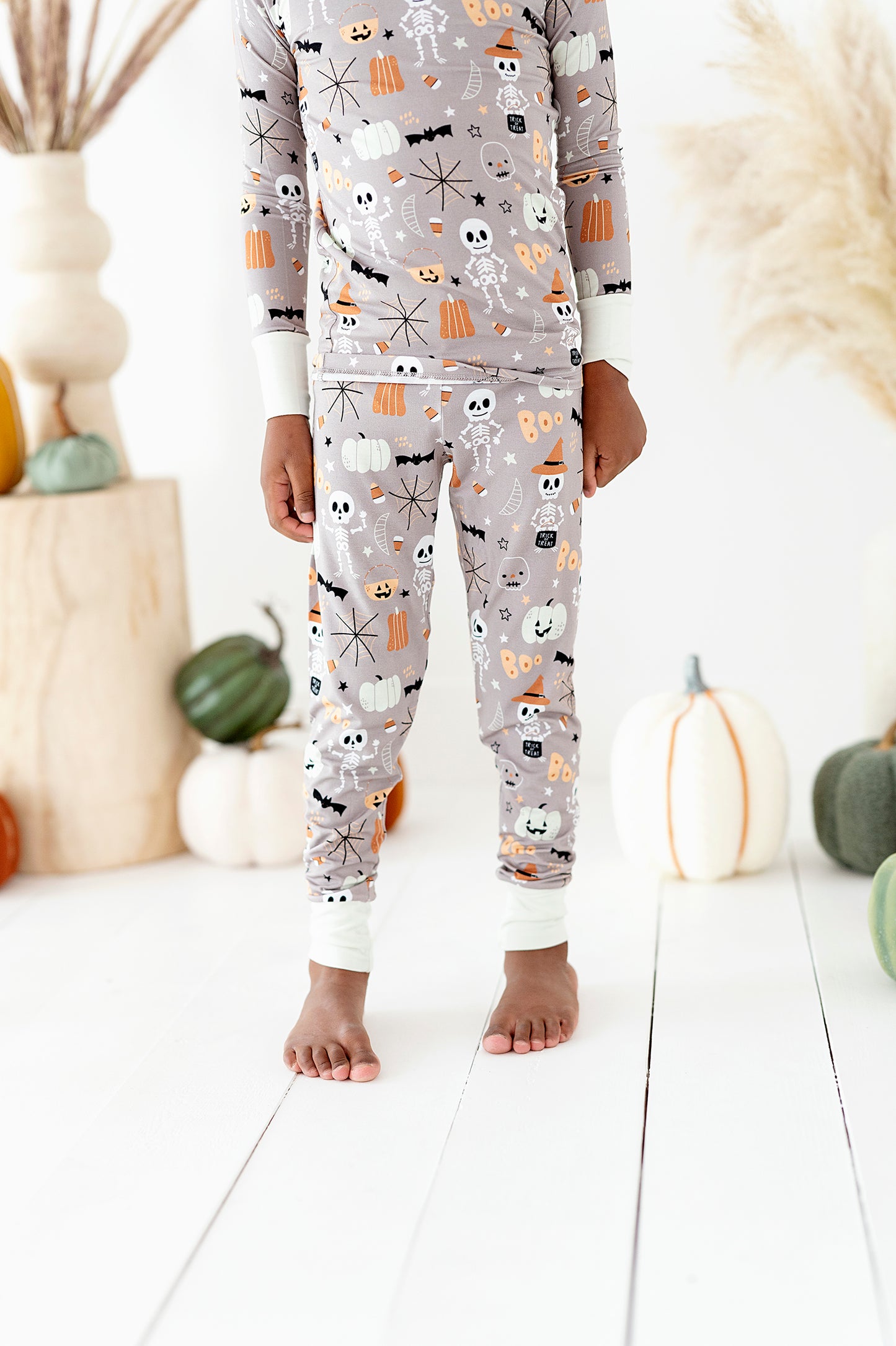 Bamboo Long Sleeve Loungewear - Neutral Halloween