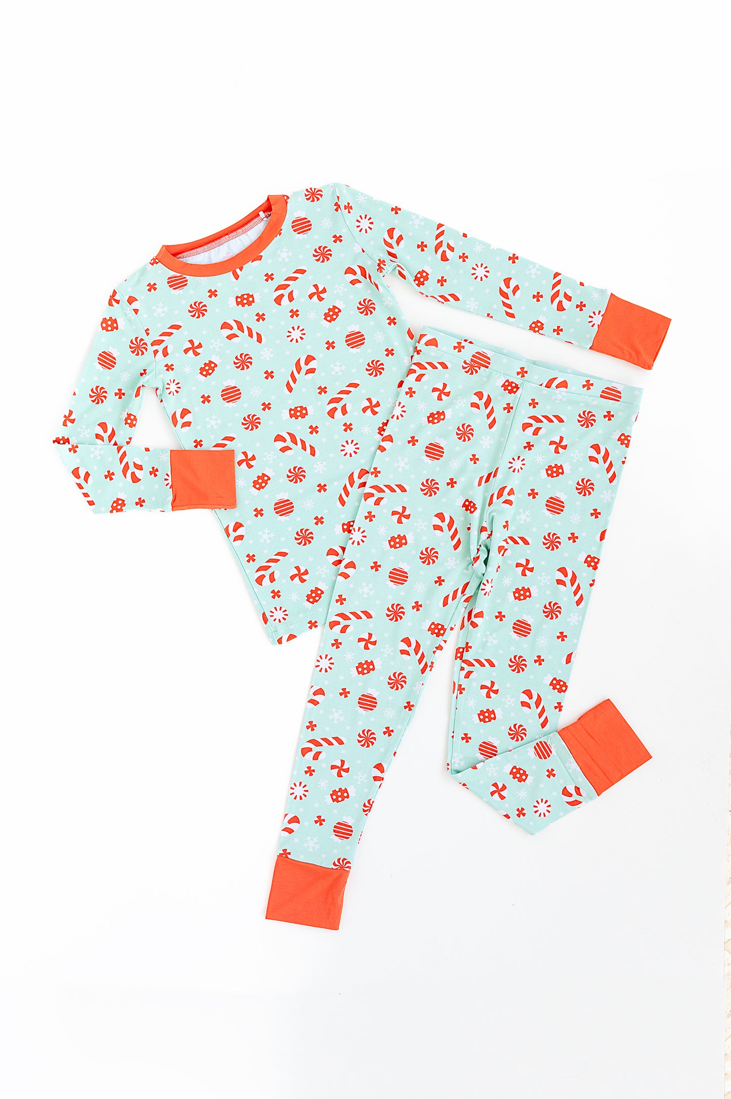 Bamboo Long Sleeve Loungewear - Candy Canes