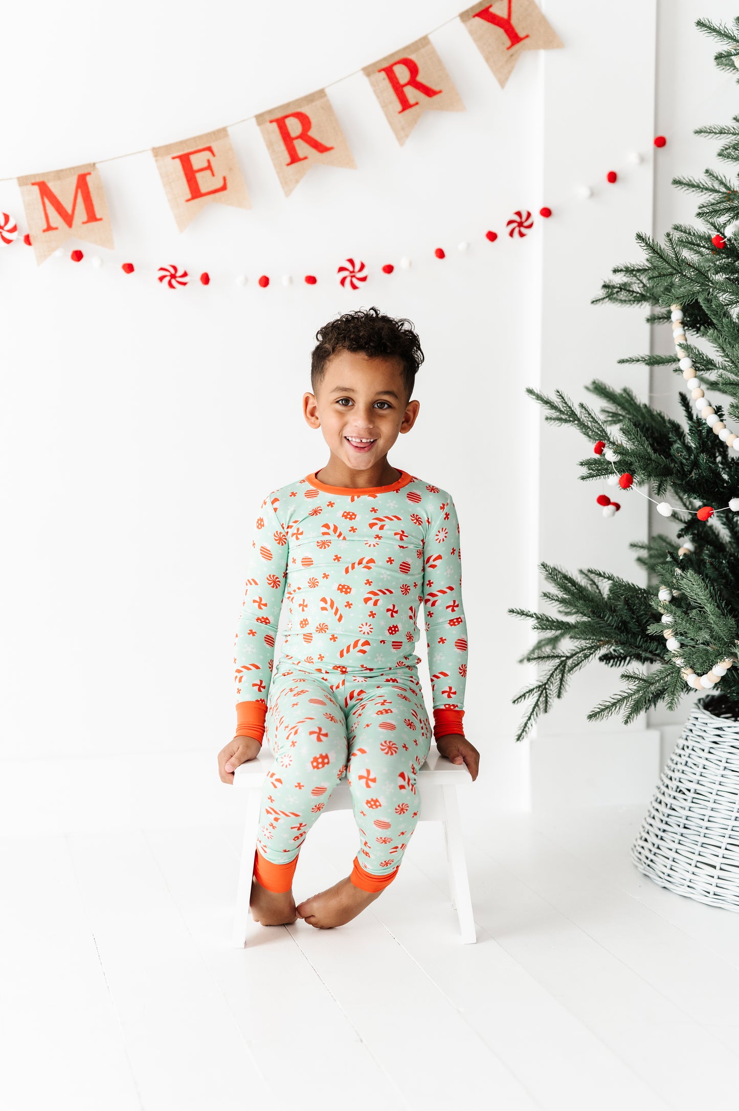 Bamboo Long Sleeve Loungewear - Candy Canes