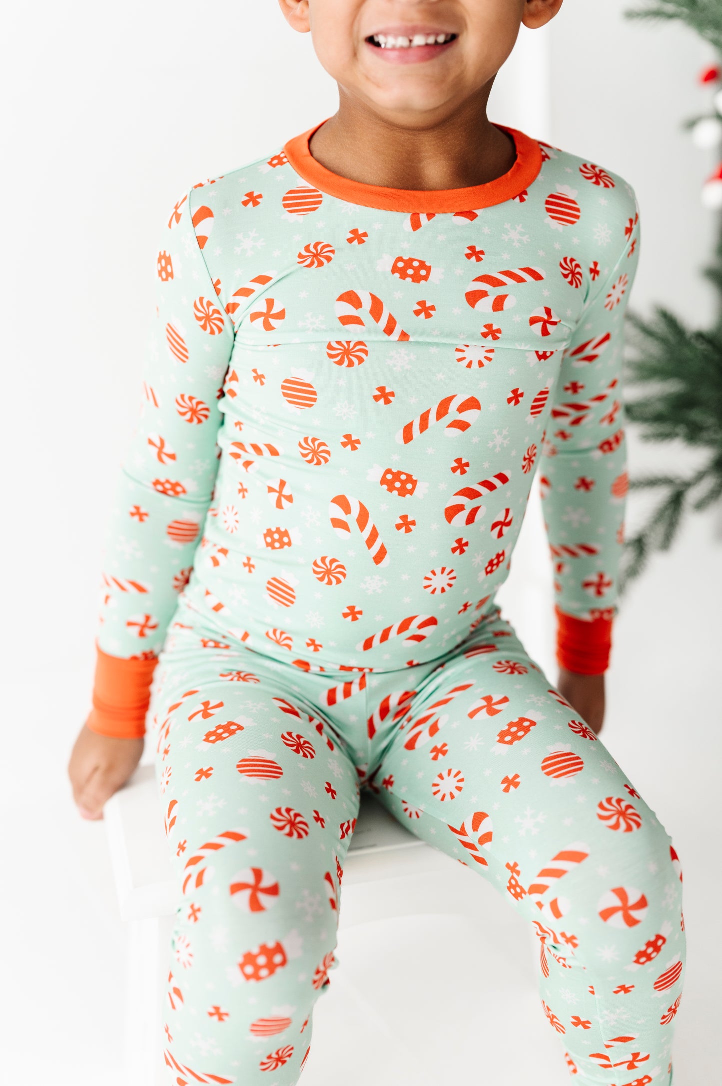 Bamboo Long Sleeve Loungewear - Candy Canes