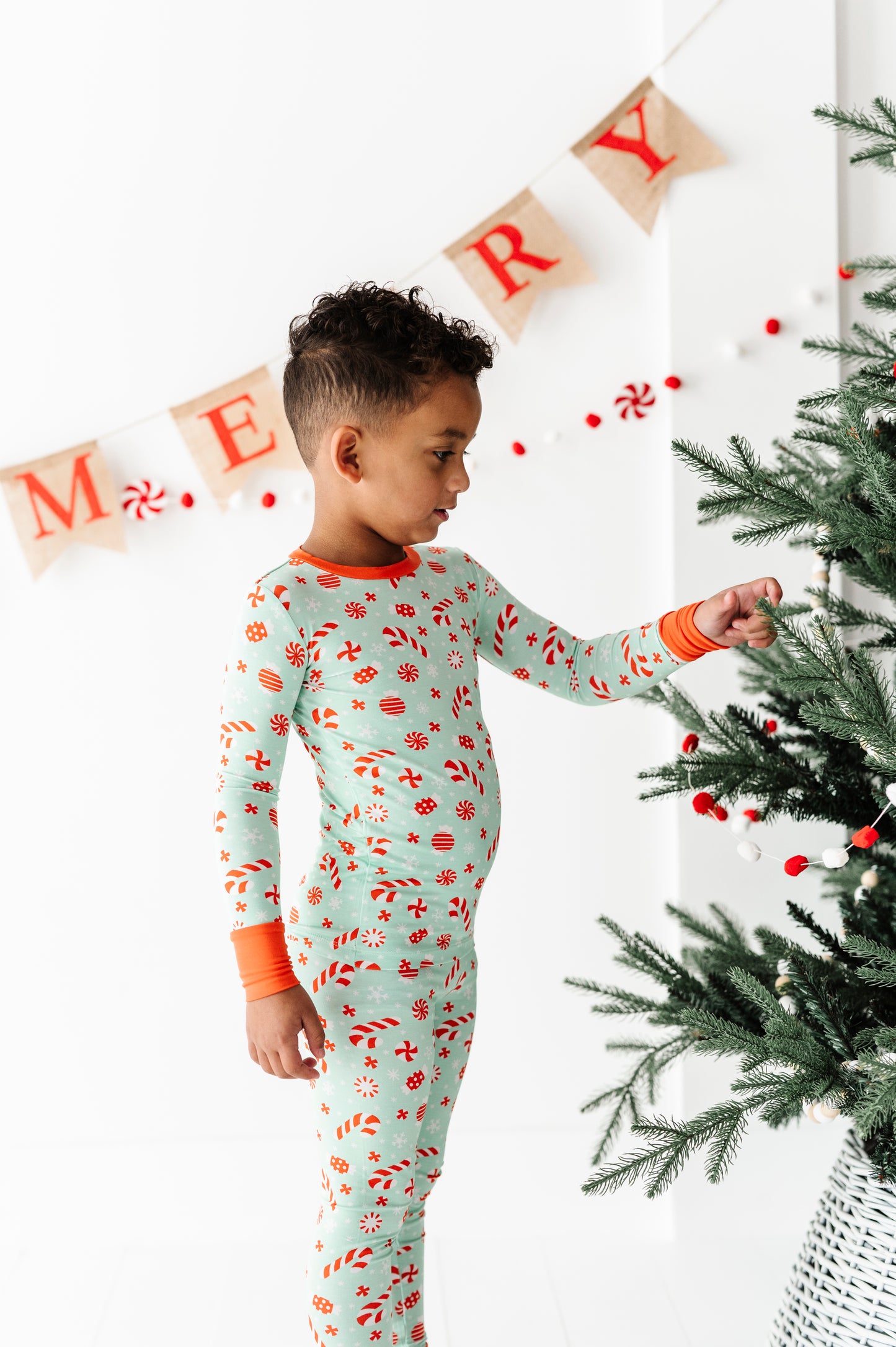 Bamboo Long Sleeve Loungewear - Candy Canes