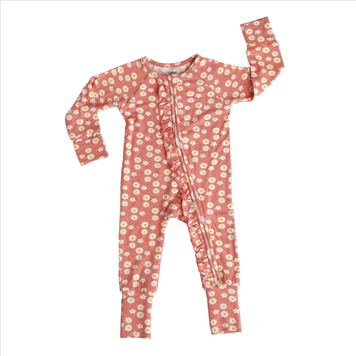Bamboo Convertible Romper - Rose Daisy