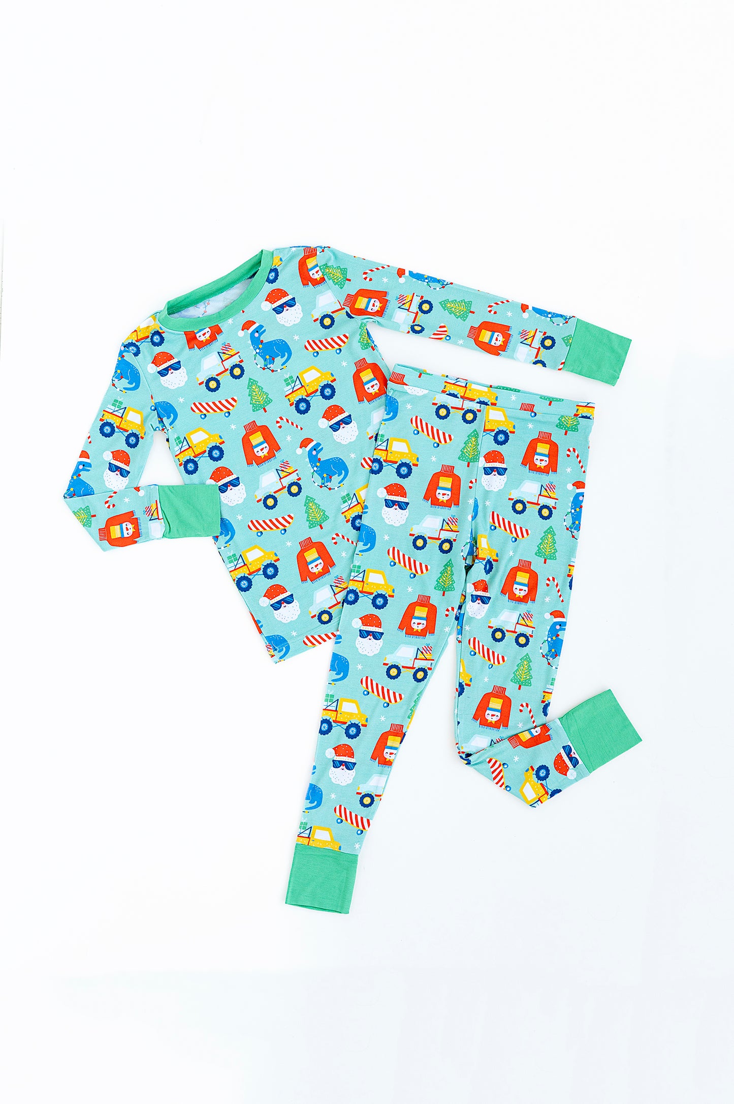 Bamboo Long Sleeve Loungewear - Christmas Dino