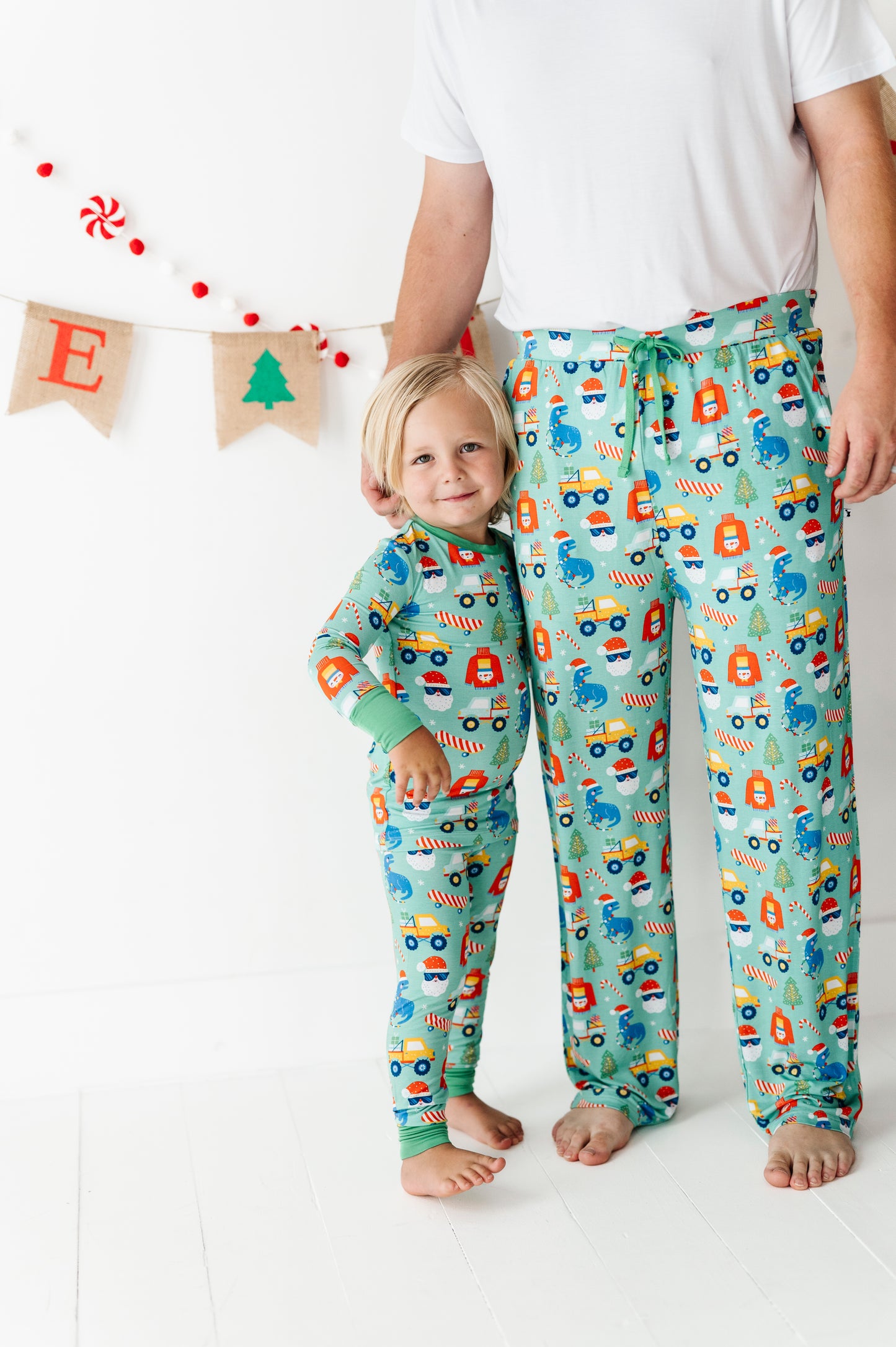 Bamboo Long Sleeve Loungewear - Christmas Dino
