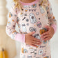 Bamboo Long Sleeve Loungewear - Pink Ghost